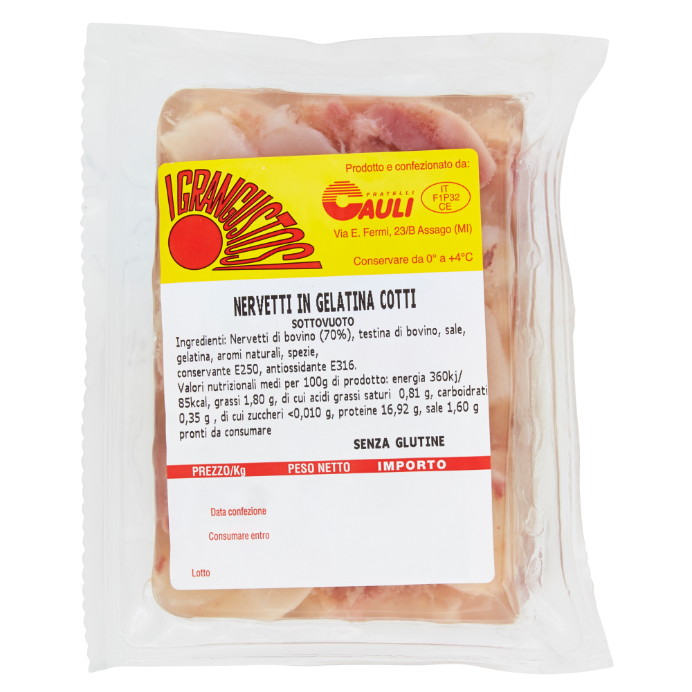 Fratelli Cauli I Grangustosi Nervetti in Gelatina Cotti Sottovuoto
