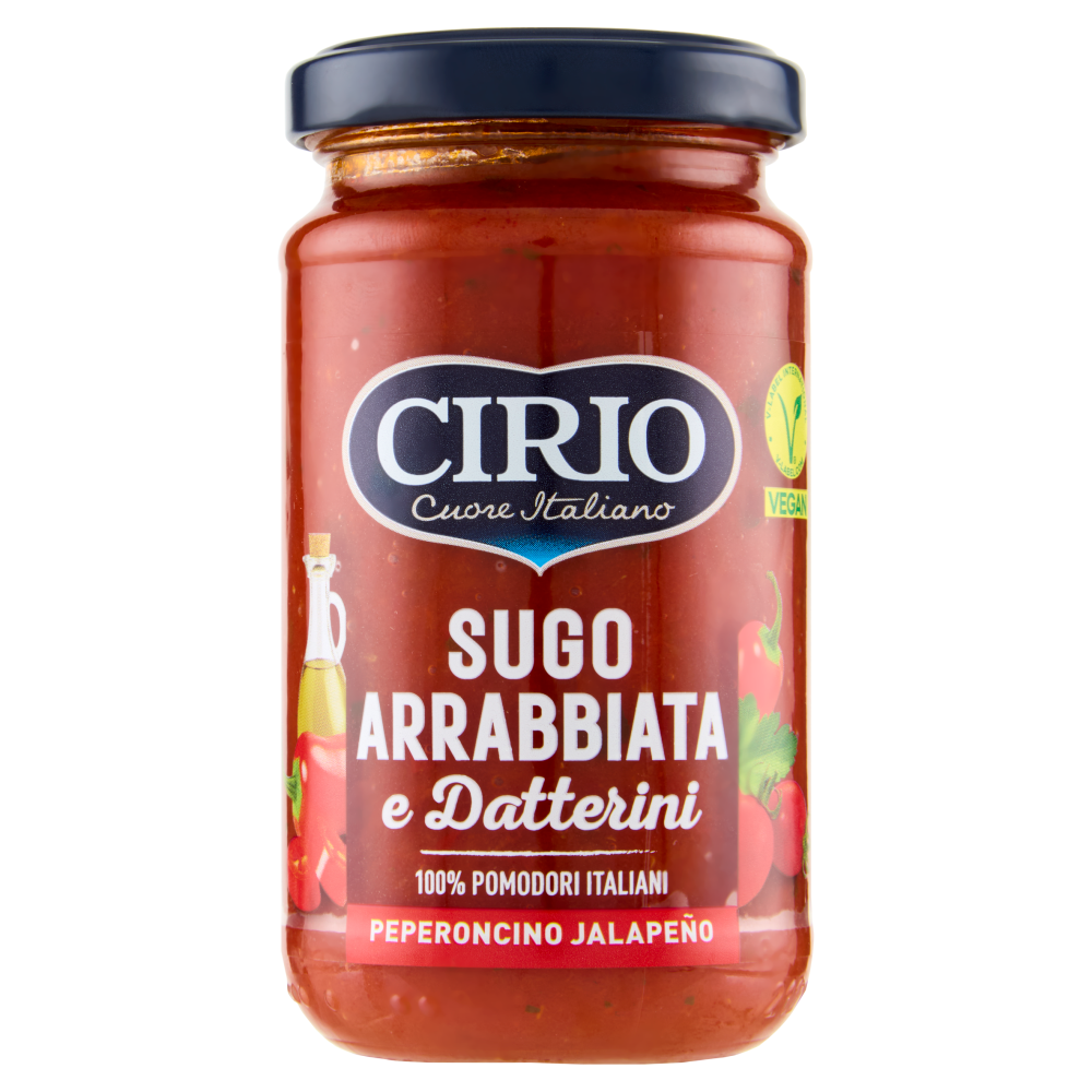 Cirio Sugo Arrabbiata e Datterini Peperoncino Jalape&ntilde;o 190 g