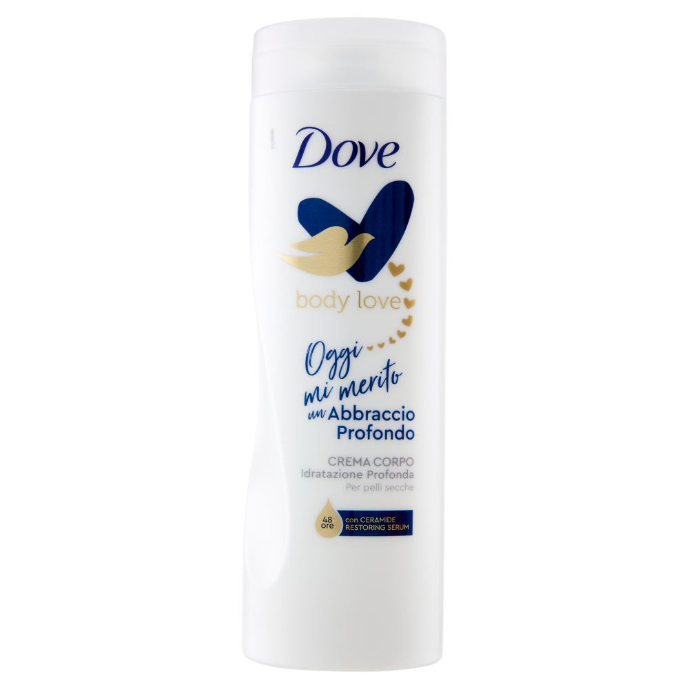 Dove body love Crema Corpo Abbraccio Profondo Idratazione Profonda per pelli secche 400 ml