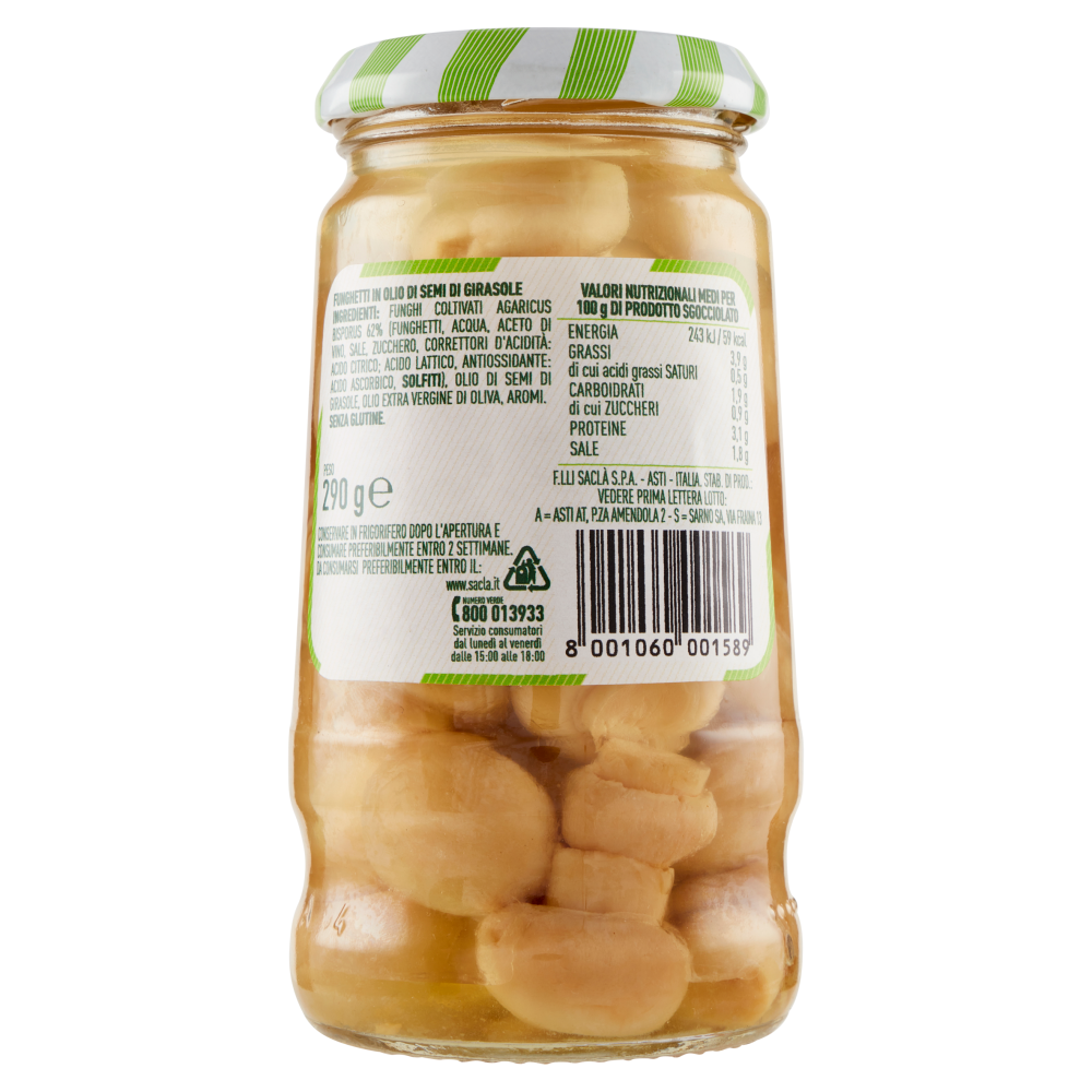 Saclà Sottolì Funghetti 290 g
