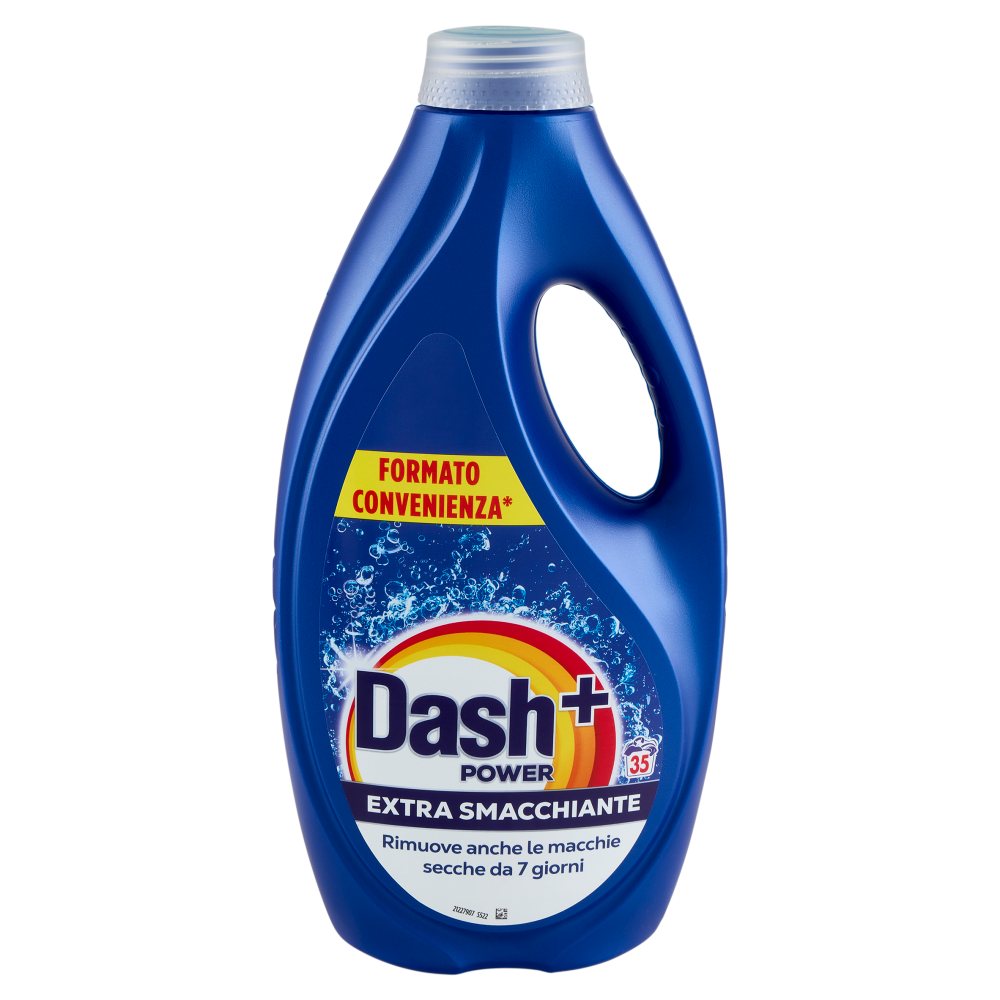Dash Power Detersivo Liquido Lavatrice, Azione Extra-Smacchiante, 35 Lavaggi 1575 ml