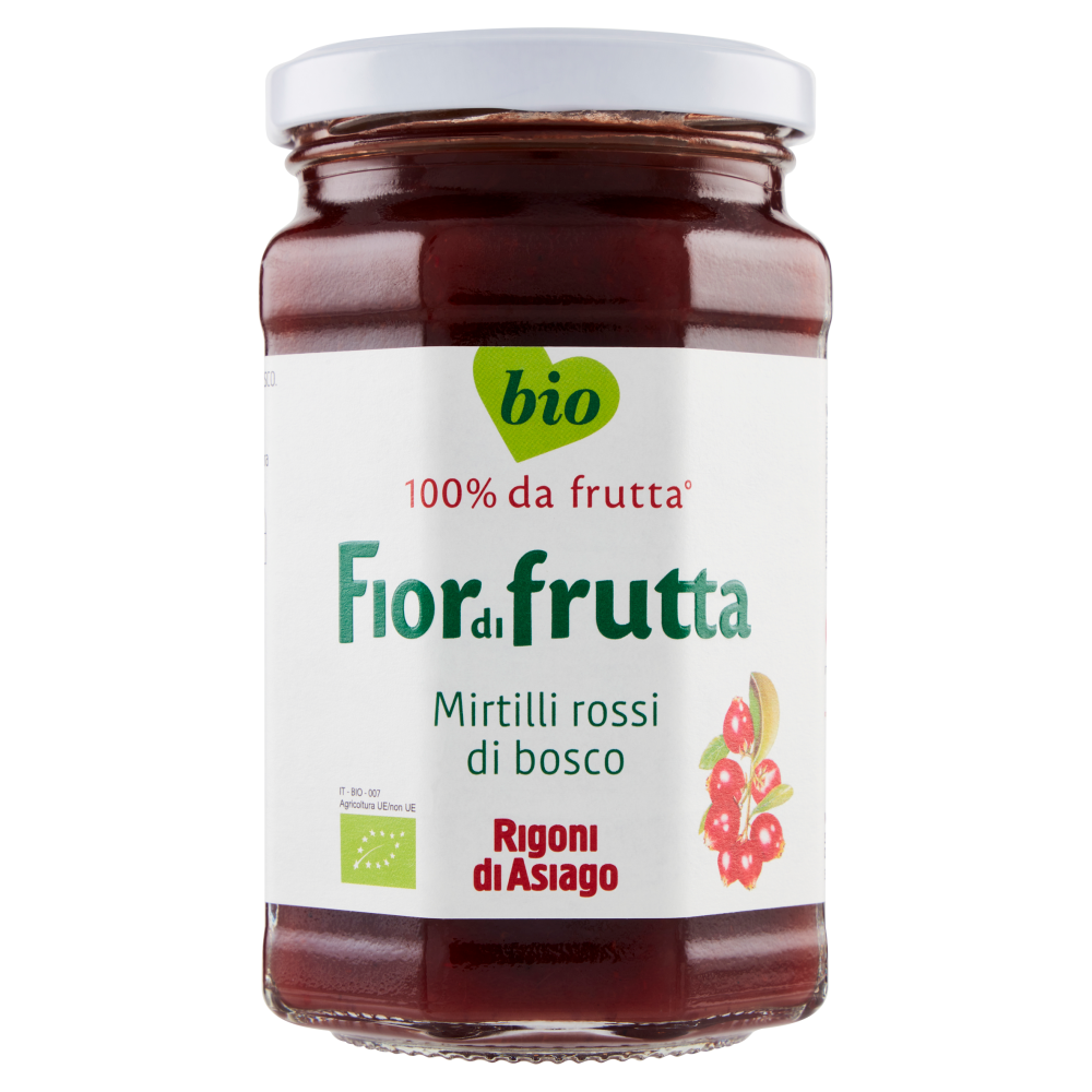 Rigoni di Asiago Fiordifrutta Mirtilli rossi di bosco bio 330 g