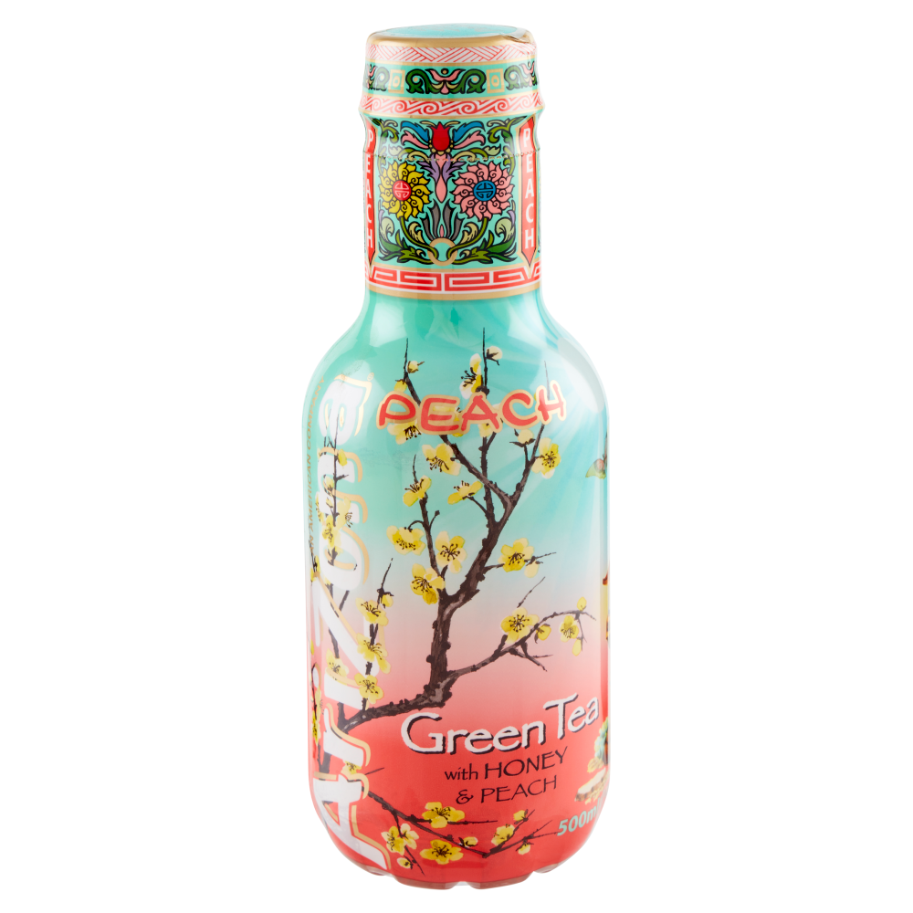AriZona Green Tea with Honey & Peach 500 ml