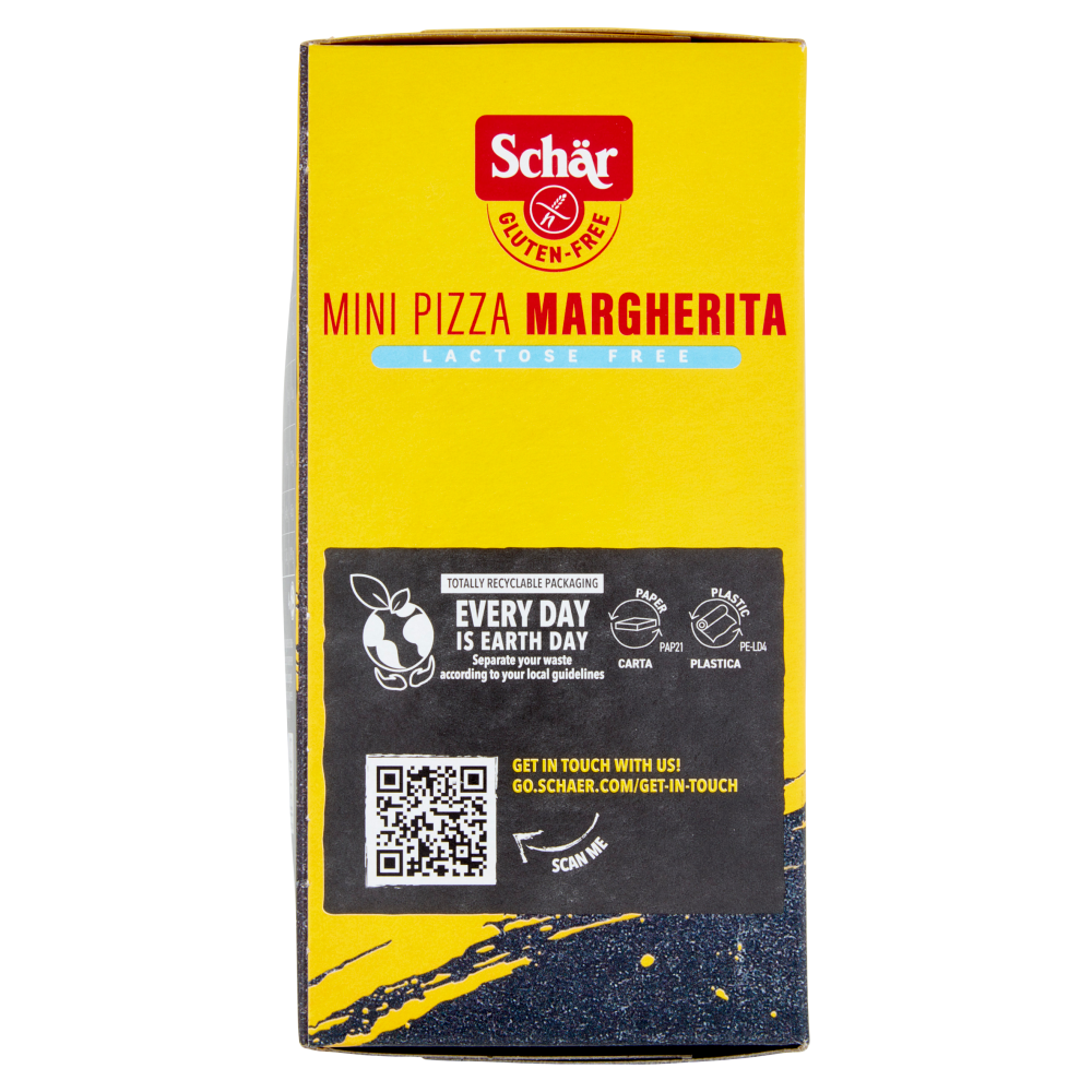 Schär Mini Pizza Margherita Lactose Free 4 x 70 g