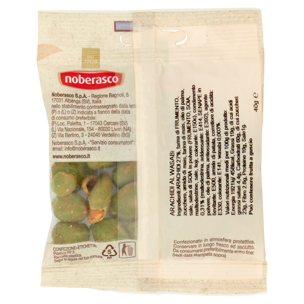 noberasco € 0,99 Arachidi Wasabi 40 g