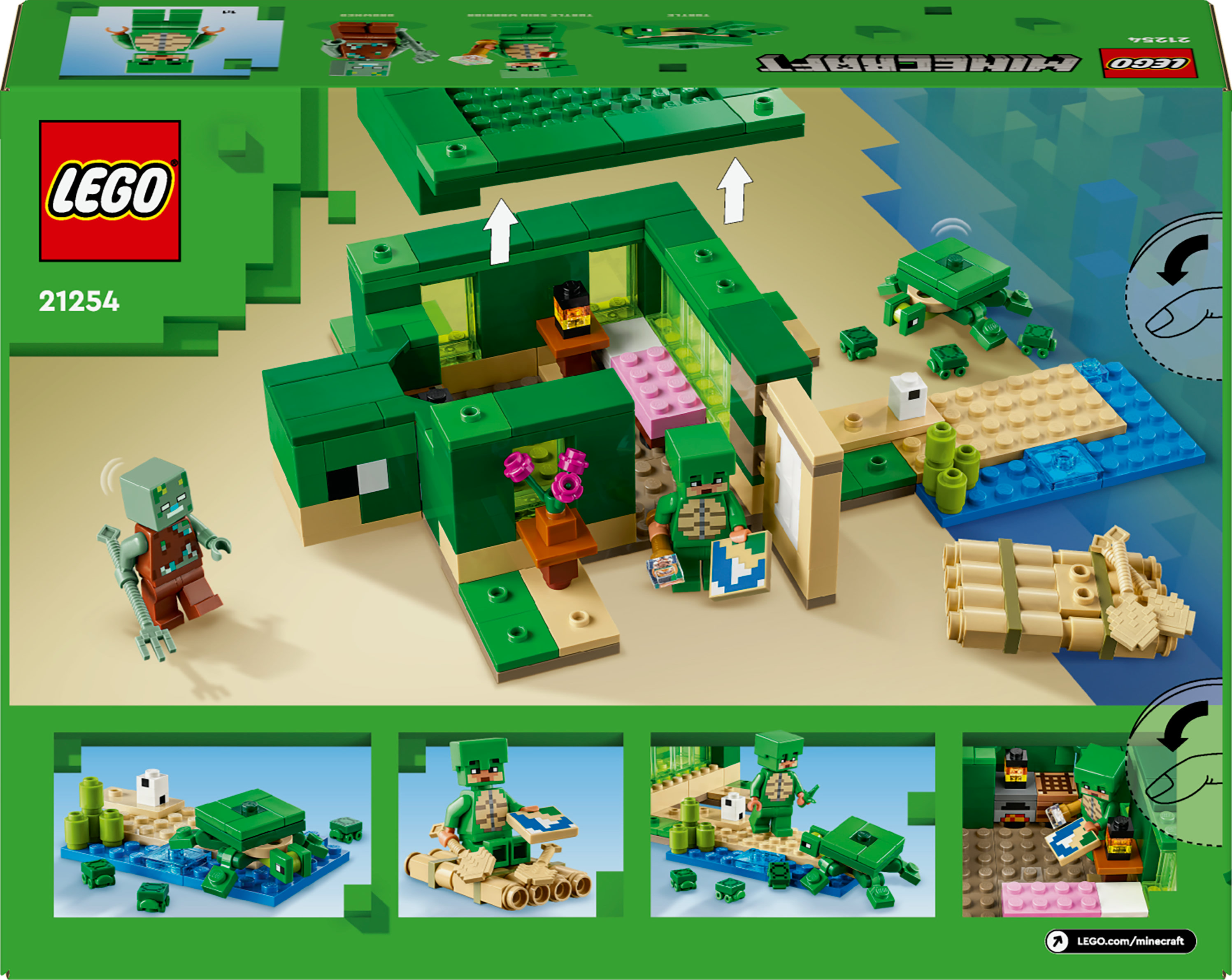LEGO Minecraft Beach House della tartaruga