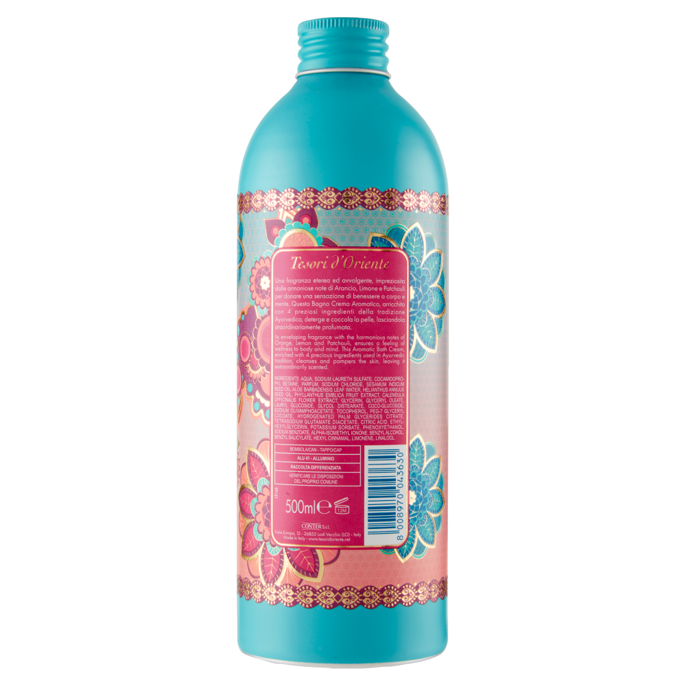 Tesori d'Oriente Ayurveda Bagno Crema Aromatico Amla e Patchouli 500 ml