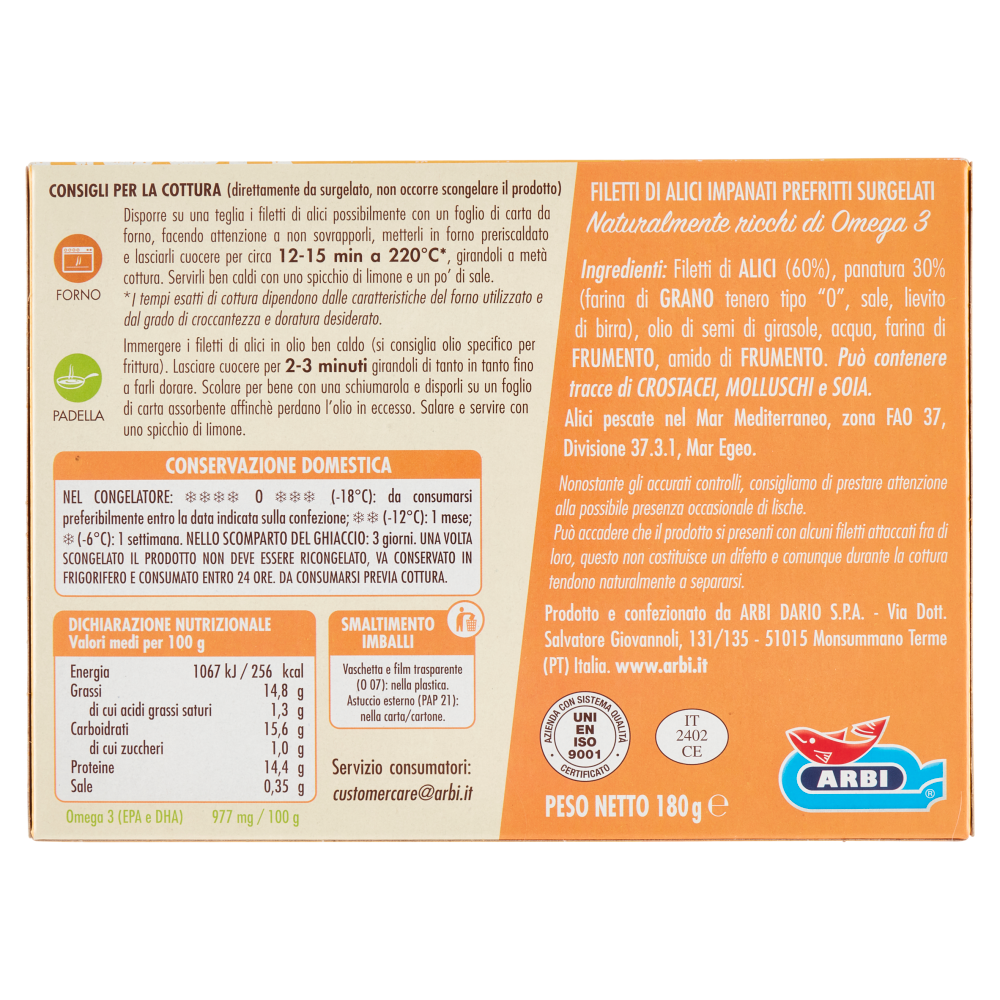 Arbi Happy Hour Filetti di Alici 180 g