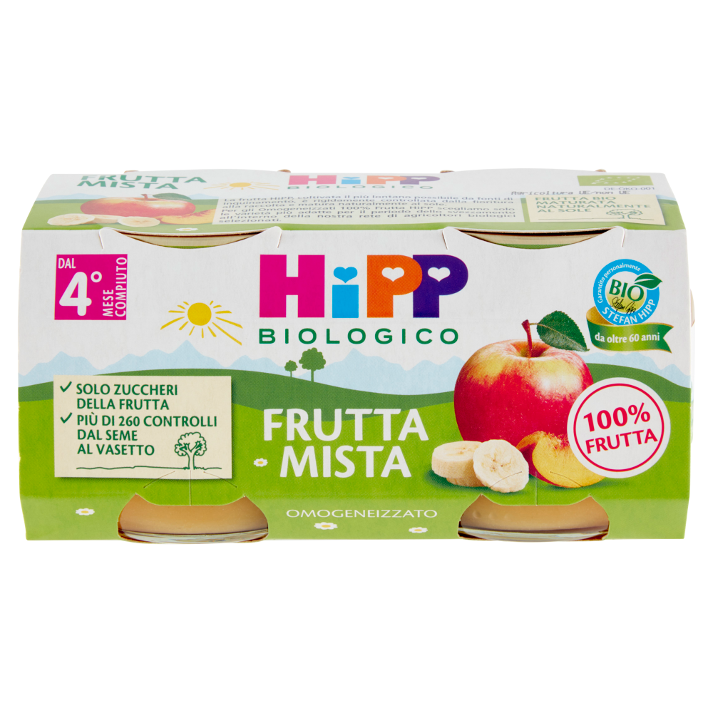 HiPP Biologico Frutta Mista Omogeneizzato 2 x 80 g