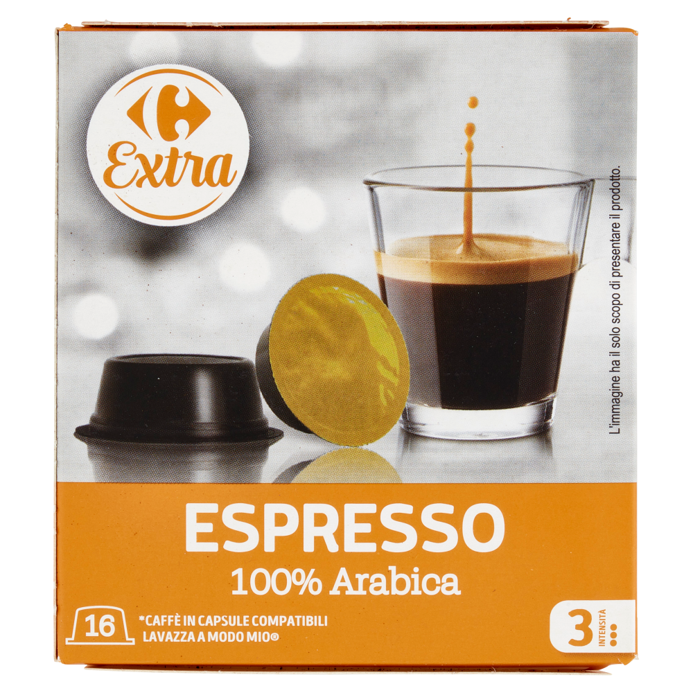 Carrefour Extra Espresso 100% Arabica 16 x 7,5 g