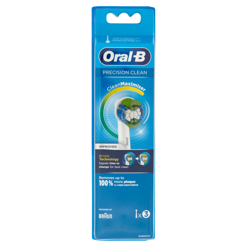 Oral-B Precision Clean CleanMaximiser Testine Ricambio Spazzolino Elettrico Ricaricabile - 3 Refills