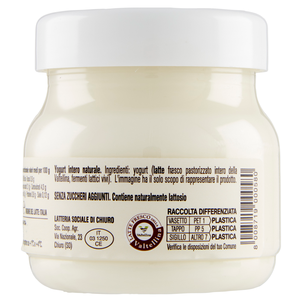 AlpiYò Yogurt di Valtellina Intero Naturale 125 g
