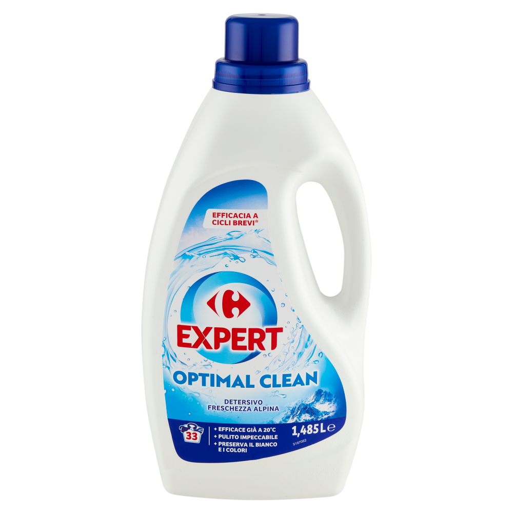 Carrefour Expert Optimal Clean Detersivo Freschezza Alpina 1,485 L