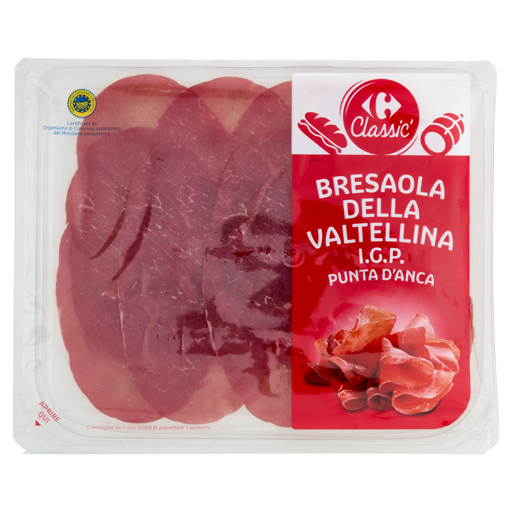 Carrefour Classic Bresaola della Valtellina I.G.P. Punta d'Anca 80 g