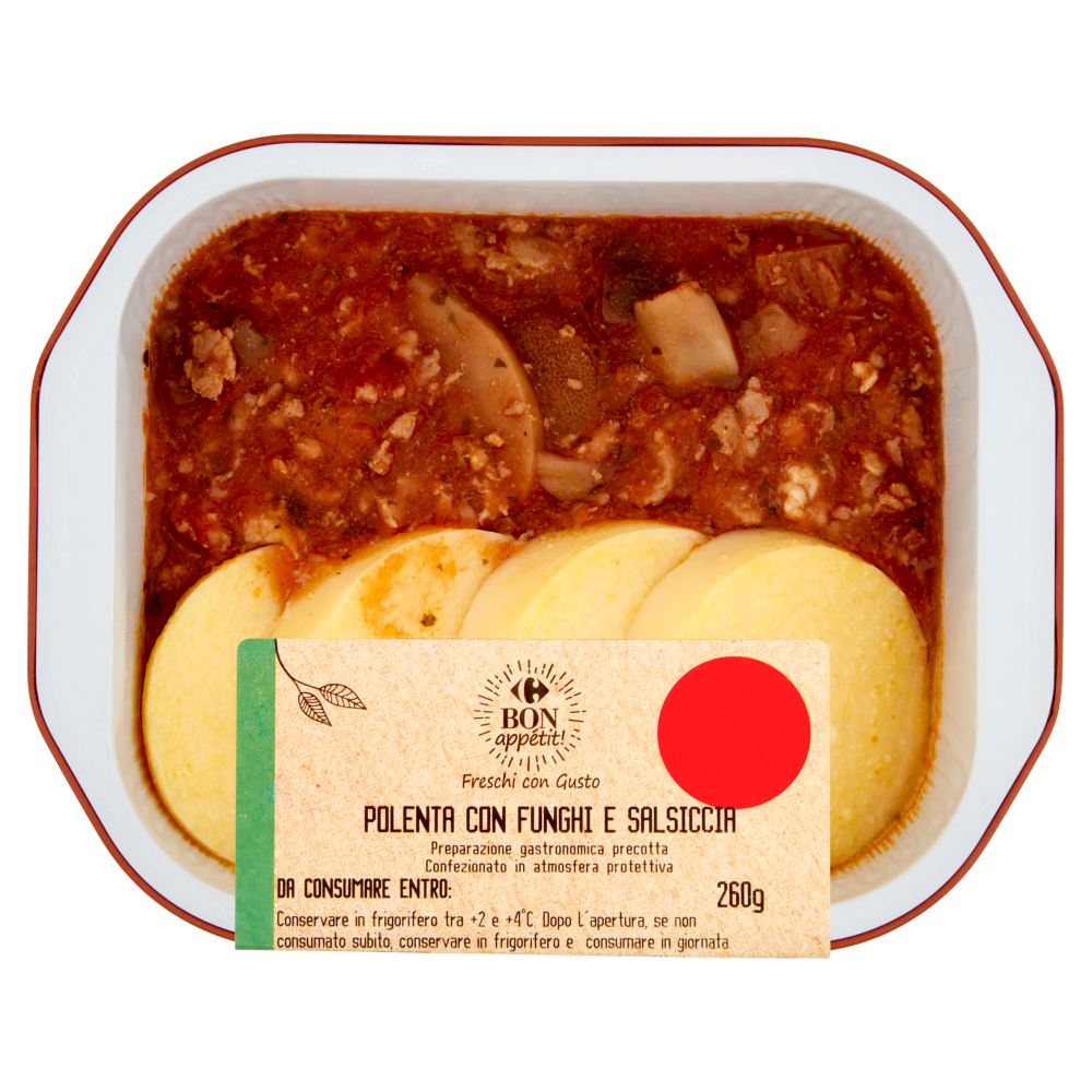 Carrefour Bon appétit! Polenta con Funghi e Salsiccia 260 g