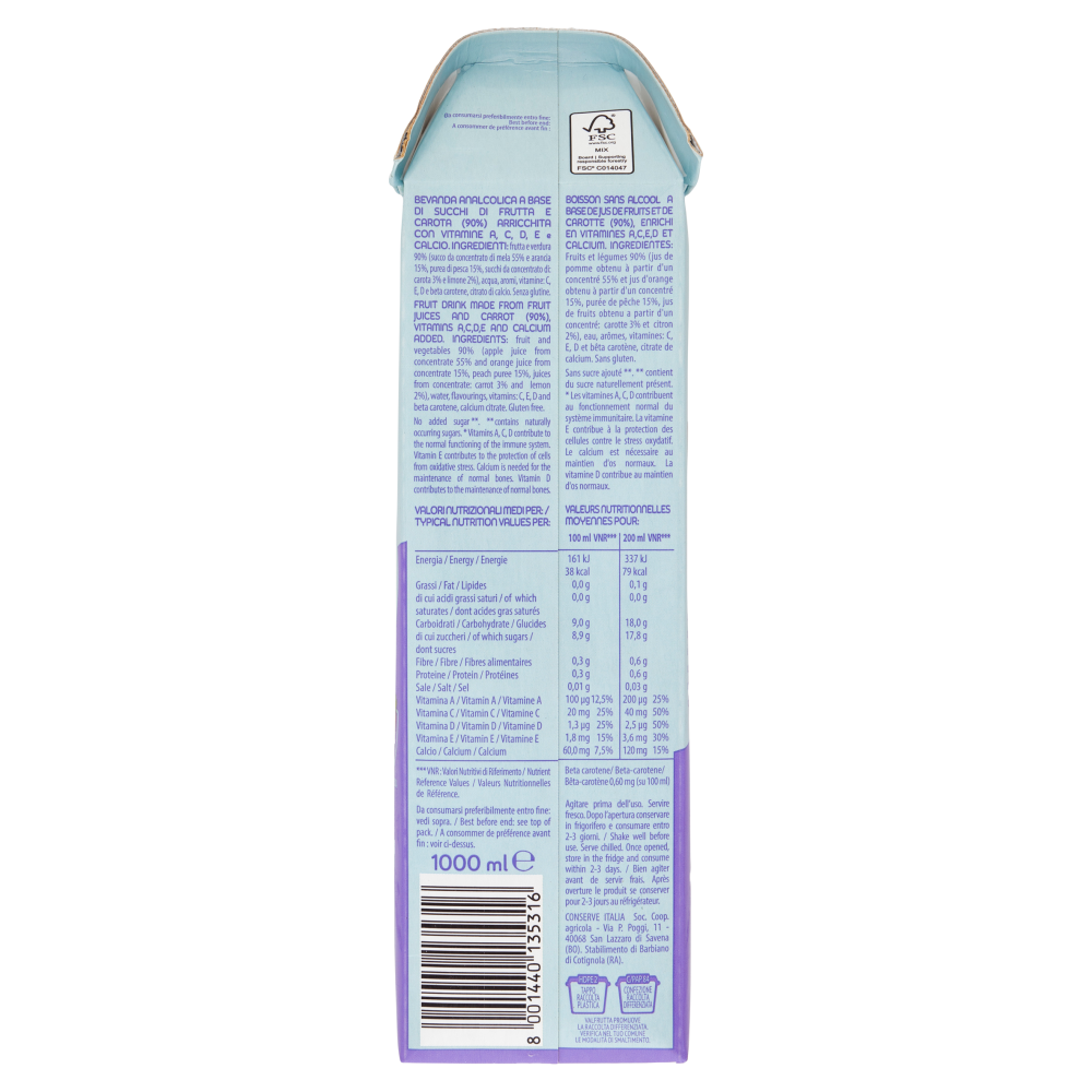 Valfrutta Difesa+ ACE Pesca 1000 ml