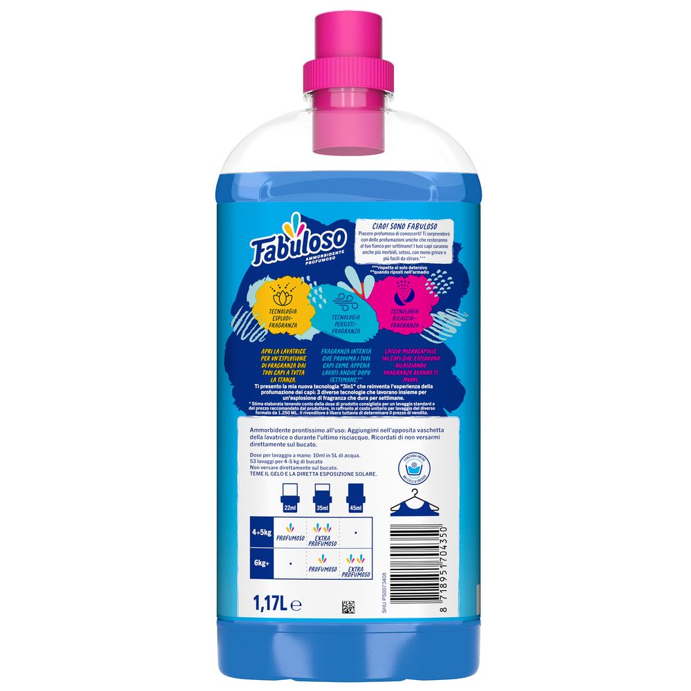 Fabuloso ammorbidente concentrato profumato Fresco Mattino 1,17L
