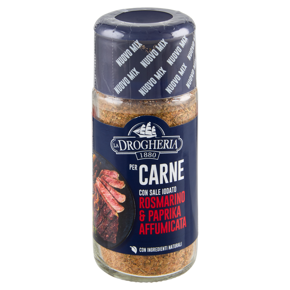La Drogheria 1880 per Carne con Sale Iodato Rosmarino & Paprika Affumicata 85 g