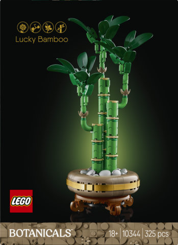 LEGO Botanicals 10344 Bamb&ugrave; del Buon Auspicio, Pianta Artificiale da Arredamento con Vaso Finto, Regalo Donna, Uomo e Adulti