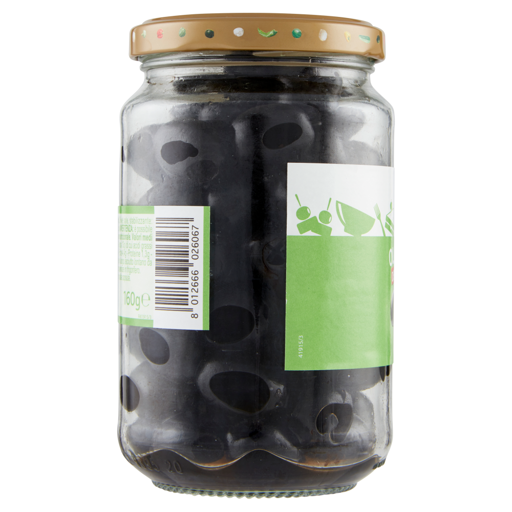 Carrefour Classic Olive Nere Denocciolate Asciutte 160 g