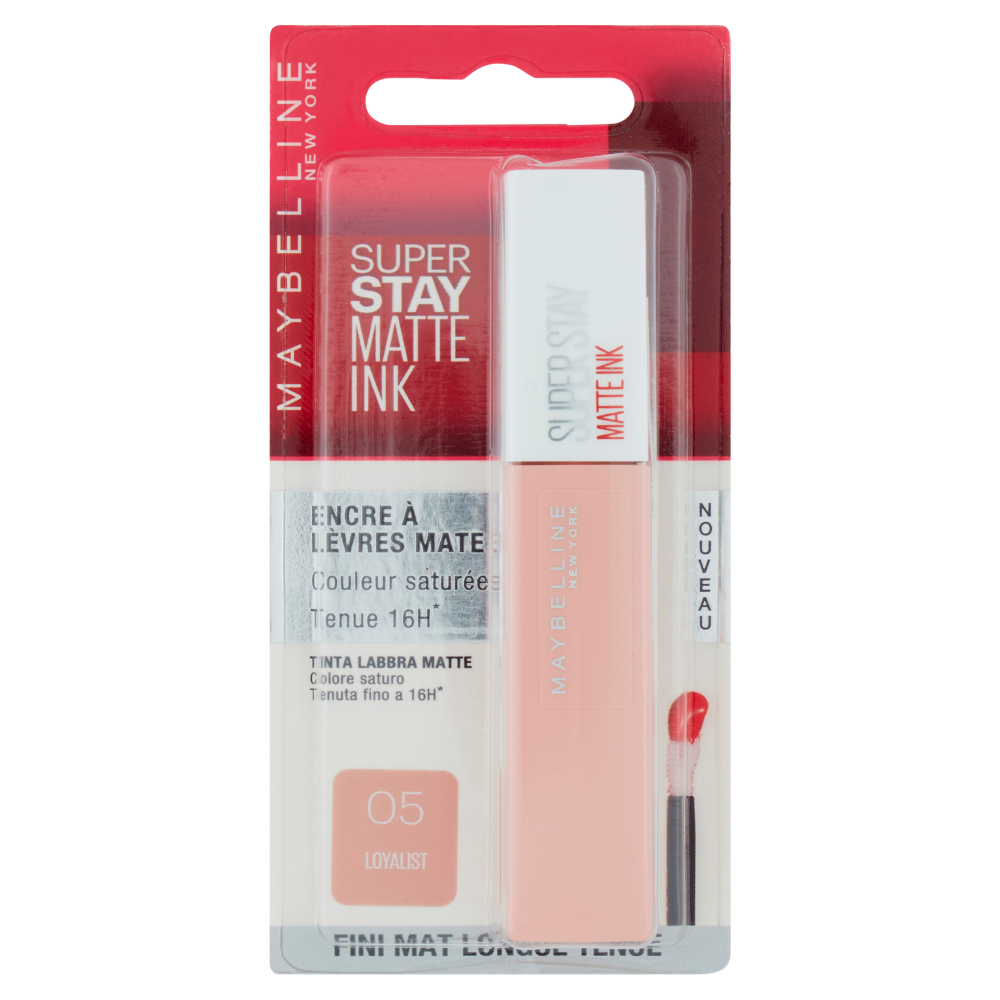Maybelline New York Tinta Labbra SuperStay Matte Ink, Rossetto Liquido a Lunga Tenuta, 5 Loyalist