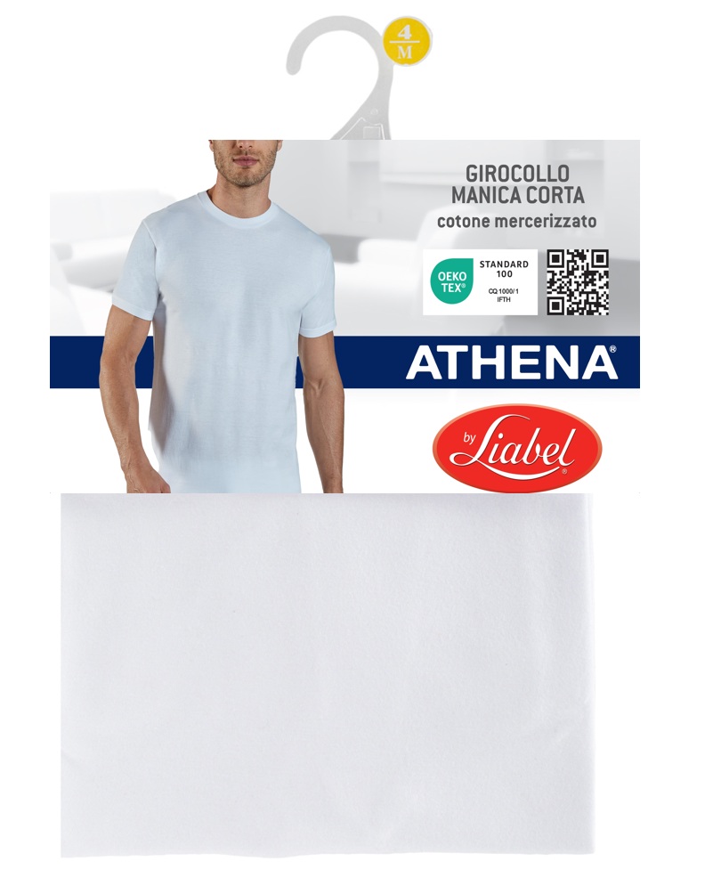 Liabel Maglia uomo girocollo bianco &ndash; Taglia IV