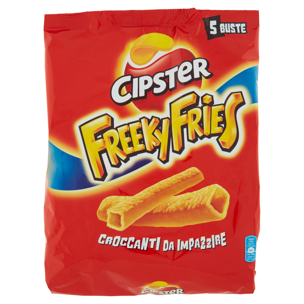 Cipster Freeky Fries Bastoncini di Patate Multipack 5 Bustine - 125g