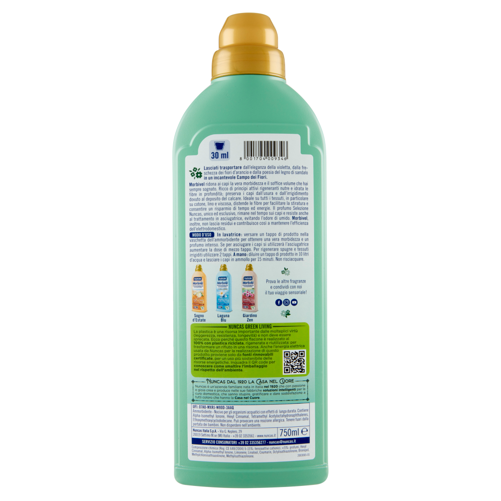 nuncas Morbivel Ammorbidente concentrato Campo dei Fiori 750 ml