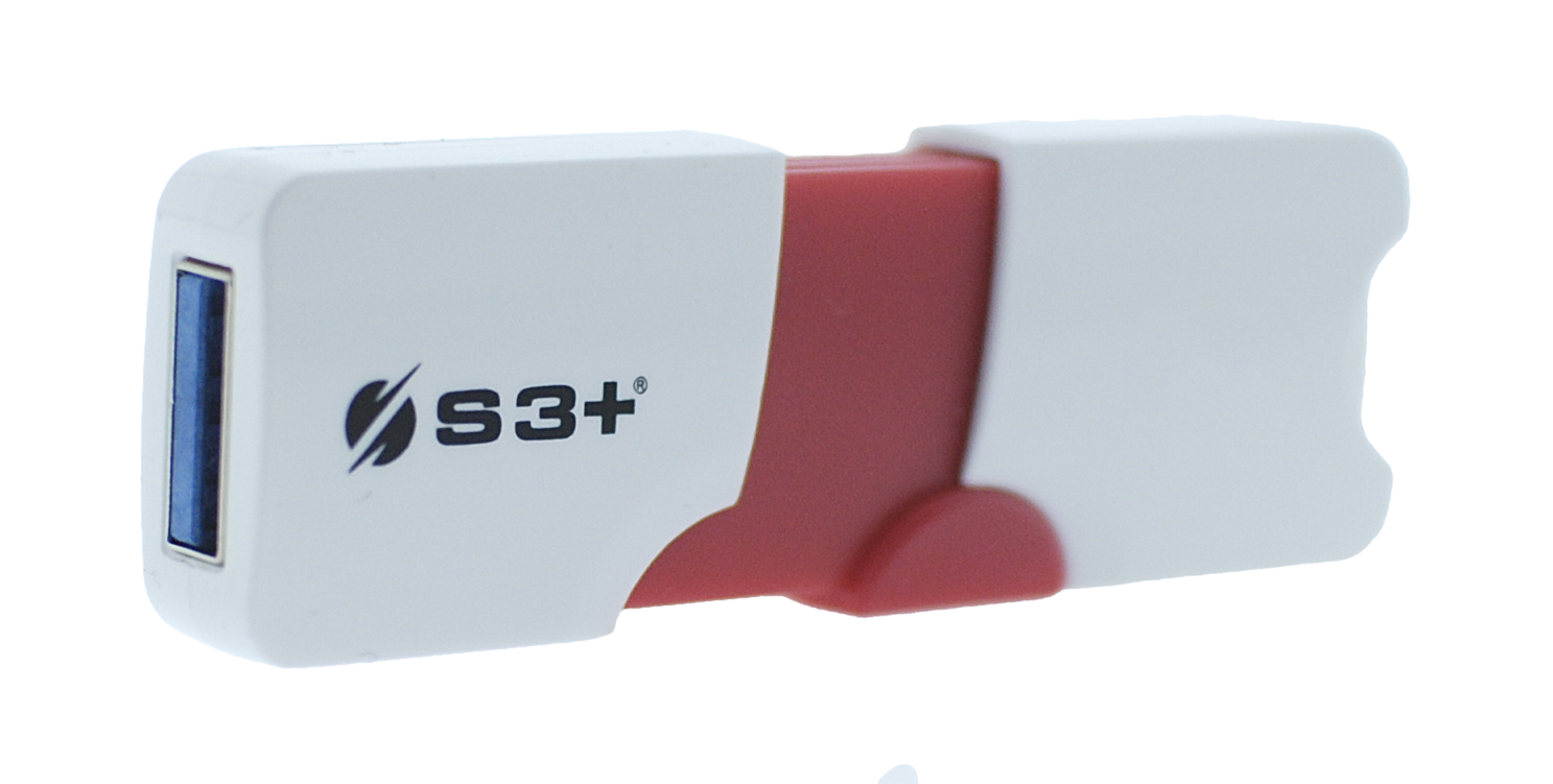 S3Plus Technologies Space + E1 unit&agrave; flash USB 32 GB USB tipo A 3.2 Gen 1 (3.1 Gen 1) Rosso, Bianco