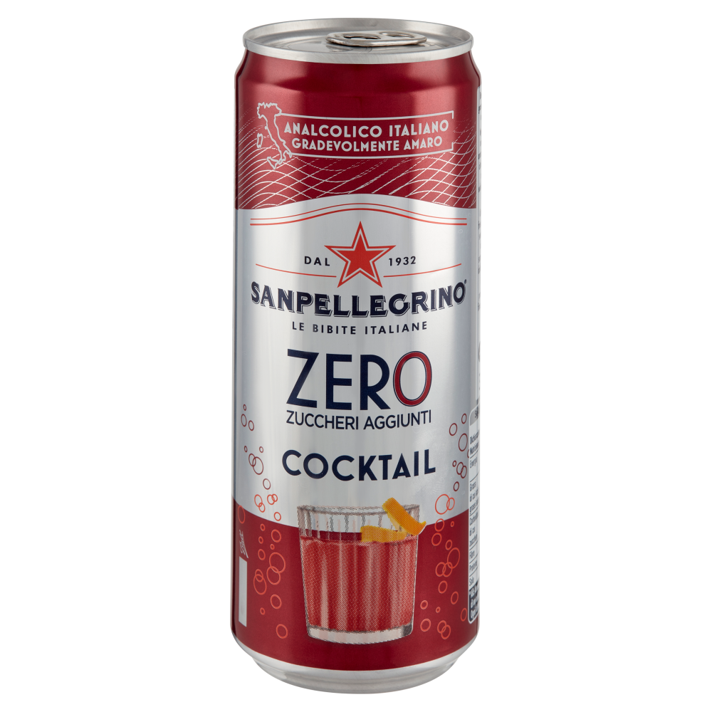 SANPELLEGRINO Cocktail Zero Zuccheri Aggiunti, Lattina 33 cl