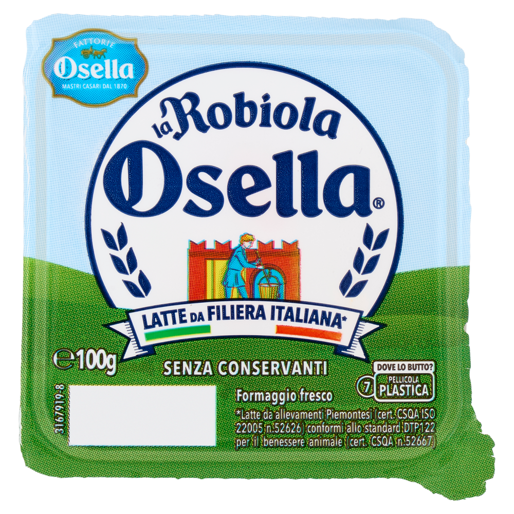 Fattorie Osella la Robiola Osella formaggio fresco 100 g