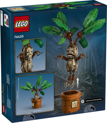 LEGO Harry Potter 76433 Mandragola, Personaggio Giocattolo da Costruire con Arti Mobili, Giochi per Bambini10+ da Collezione