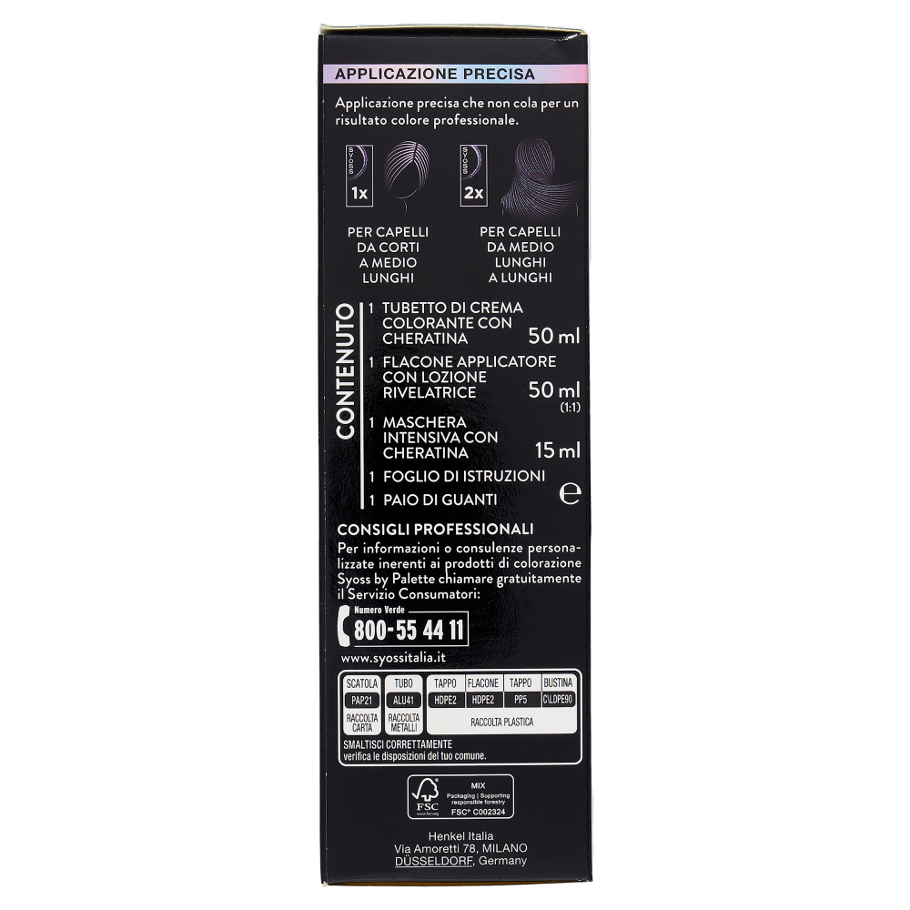 Syoss By Palette Colorazione Permanente 6_61 Biondo Dorato