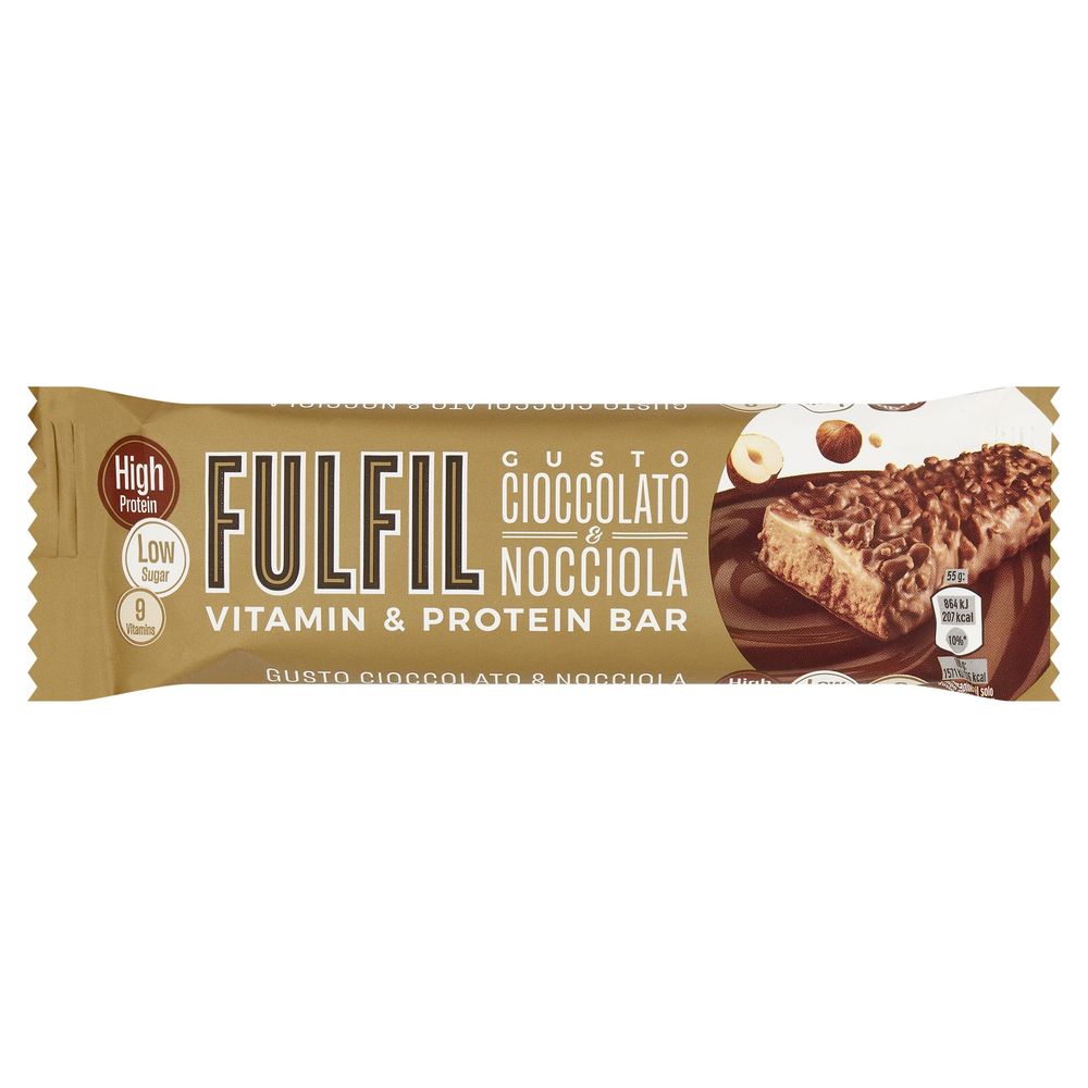 Fulfil Vitamin and Protein Bar Gusto Cioccolato e Nocciola 55 g