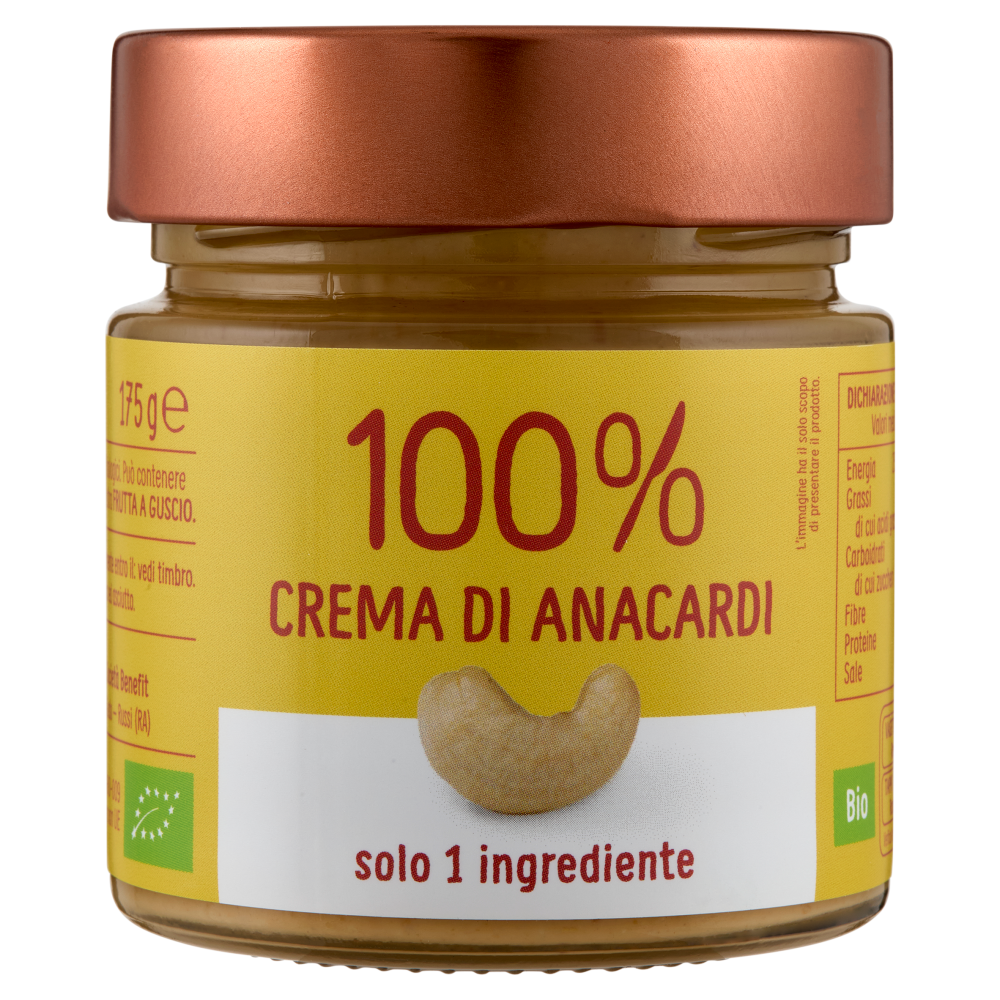 Euro Company 100% Crema di Anacardi Bio 175 g