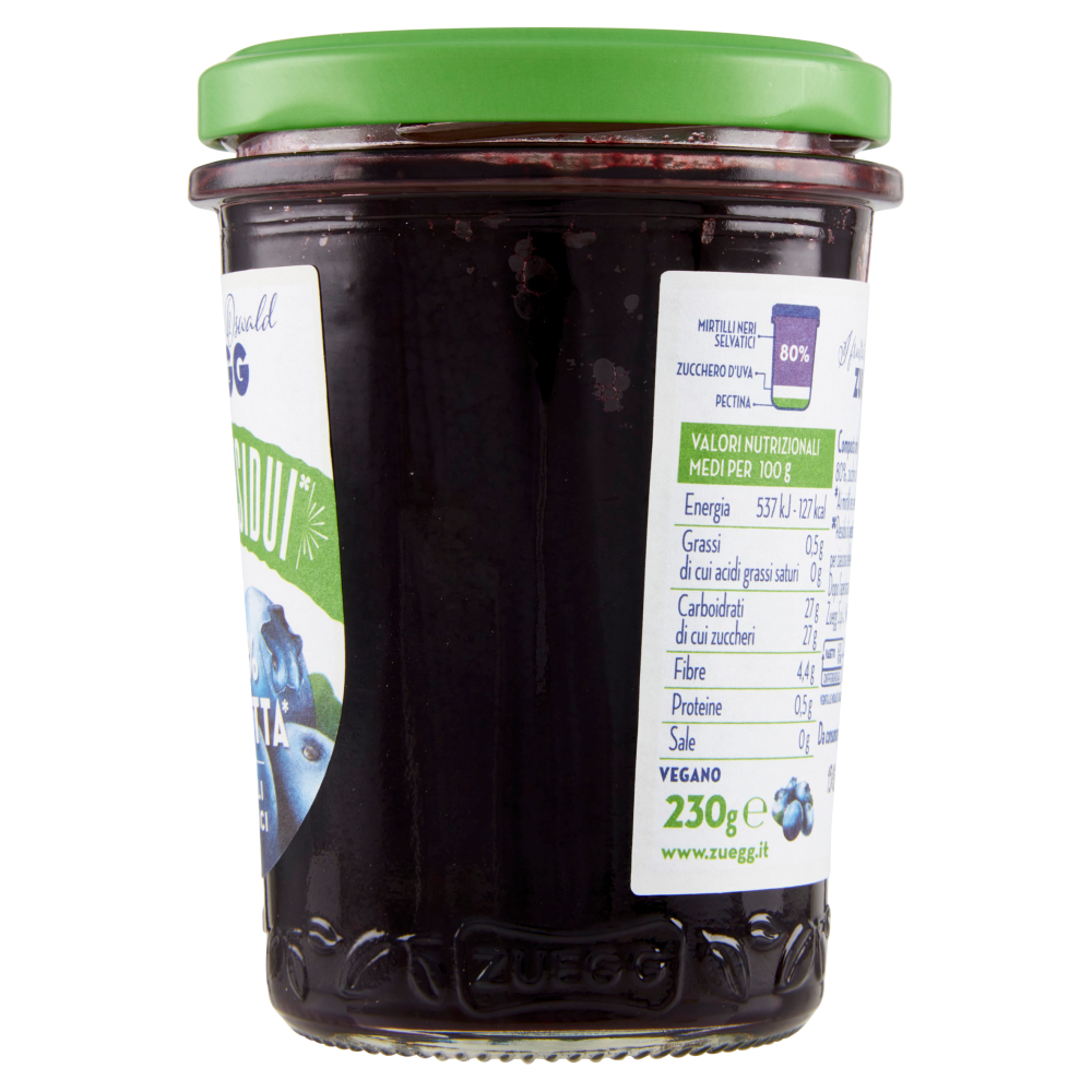Zuegg I frutteti di Oswald Zuegg Zero Residui 100% da Frutta* Mirtilli Selvatici 230 g