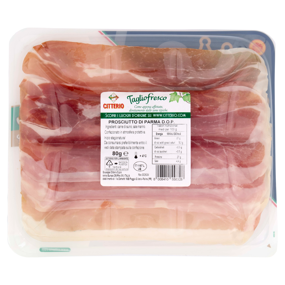 Citterio Tagliofresco La Selezione DOP Prosciutto di Parma DOP 80 g