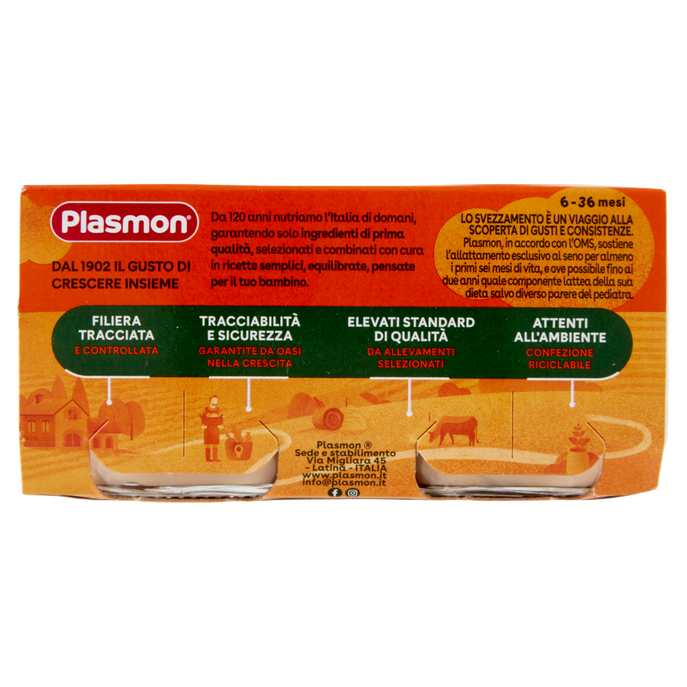 Plasmon Omogeneizzato Agnello con cereale 2 x 80 g
