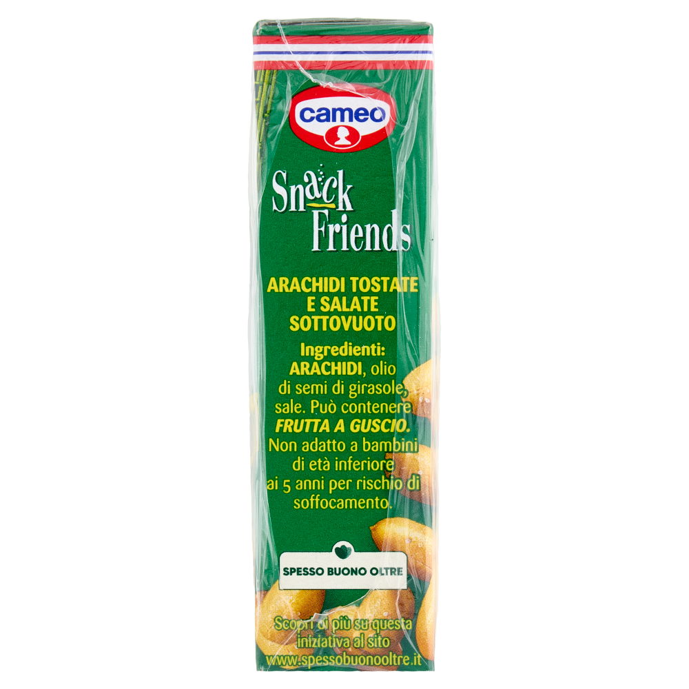 cameo Snack Friends Arachidi Tostate e Salate Sottovuoto 3 x 40 g