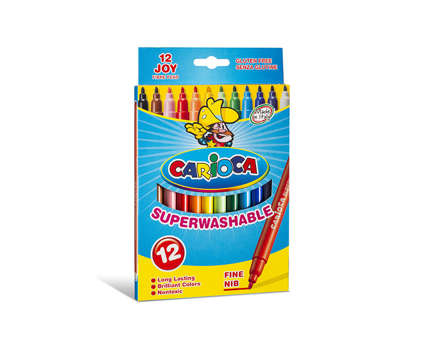 Carioca Joy marcatore Fine Multicolore 12 pz