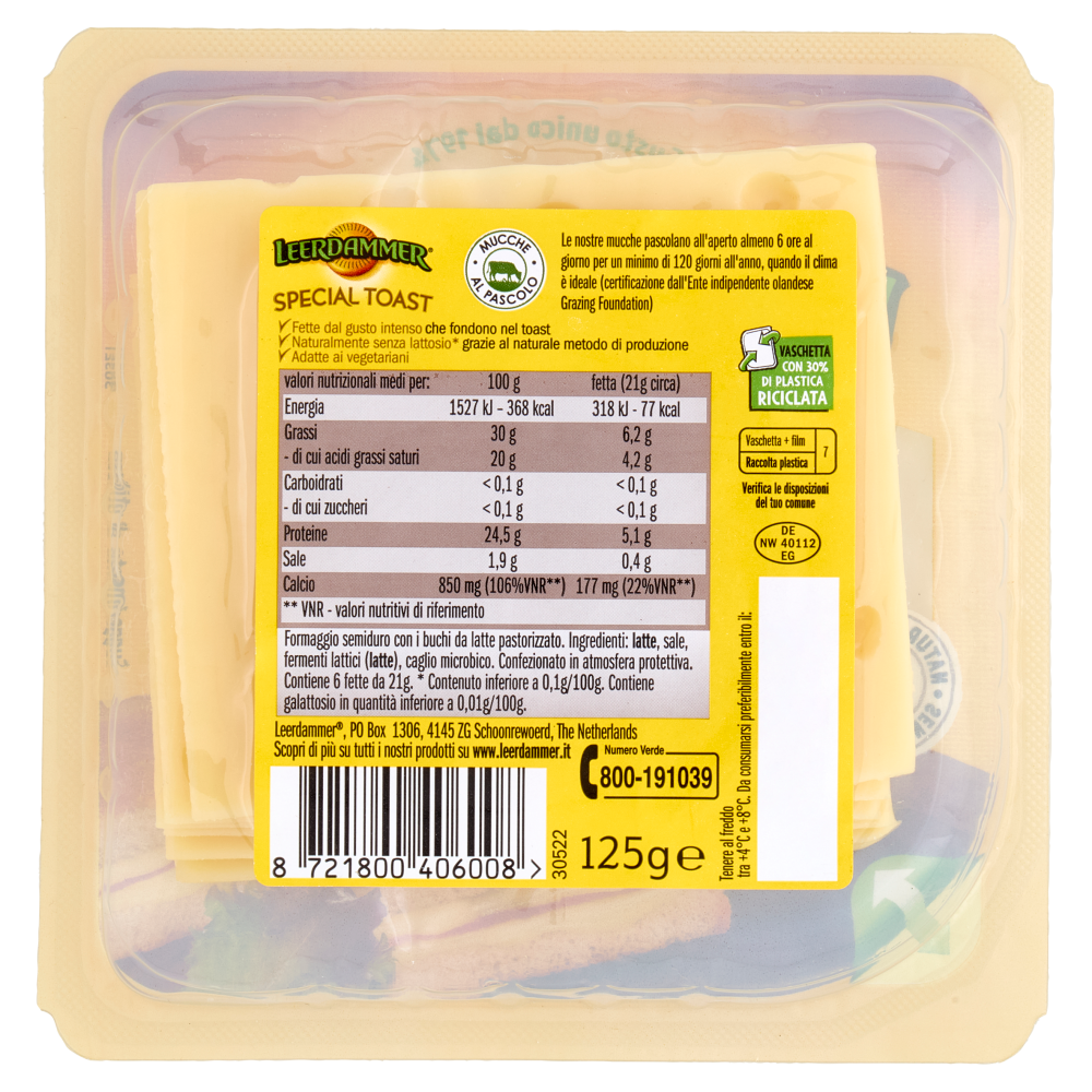 Leerdammer Special Toast Fette 6 x 21 g