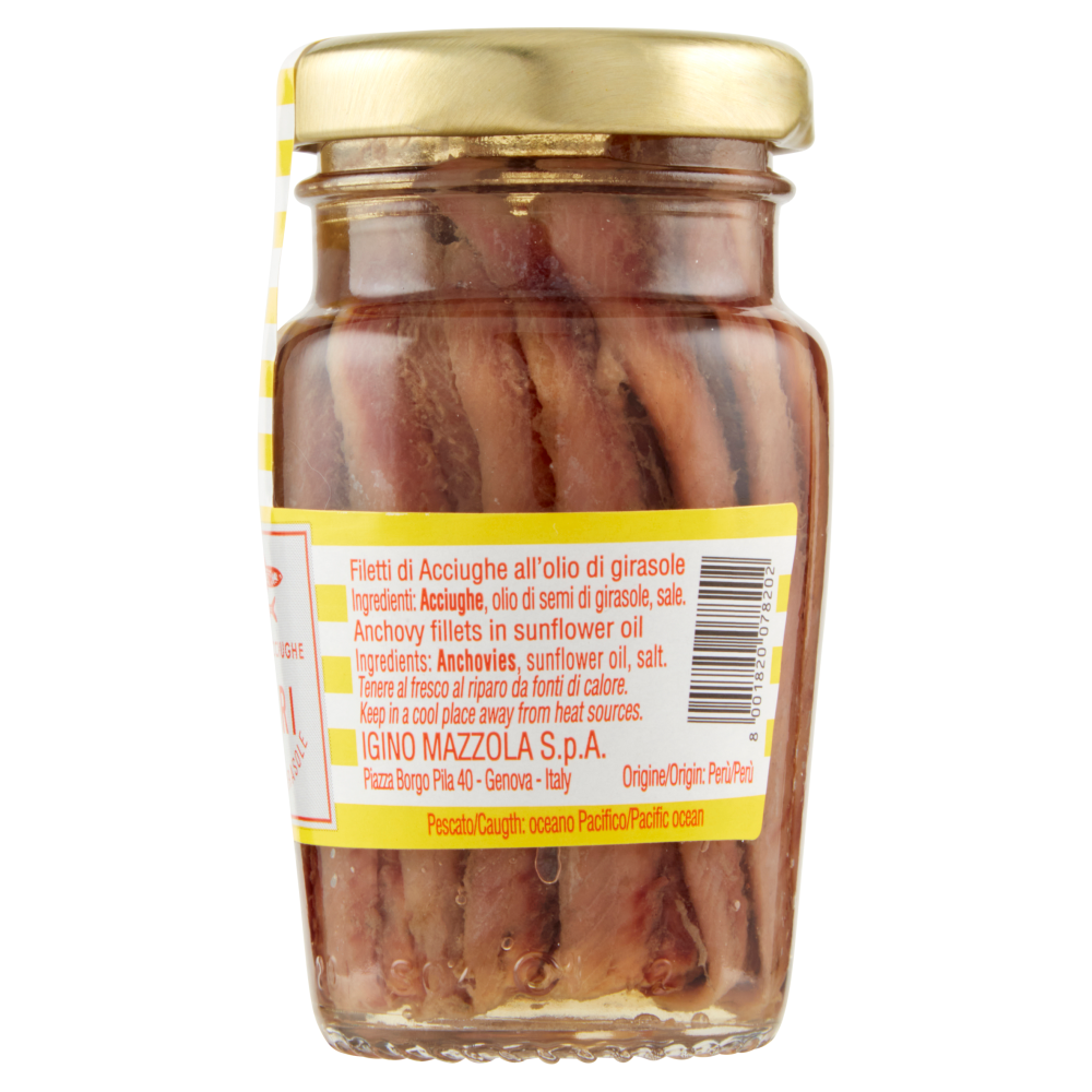 Capri Filetti di Acciughe all'Olio di Girasole 80 g
