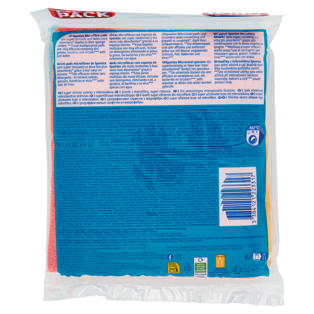 Spontex Microfibre Absorb+ x3