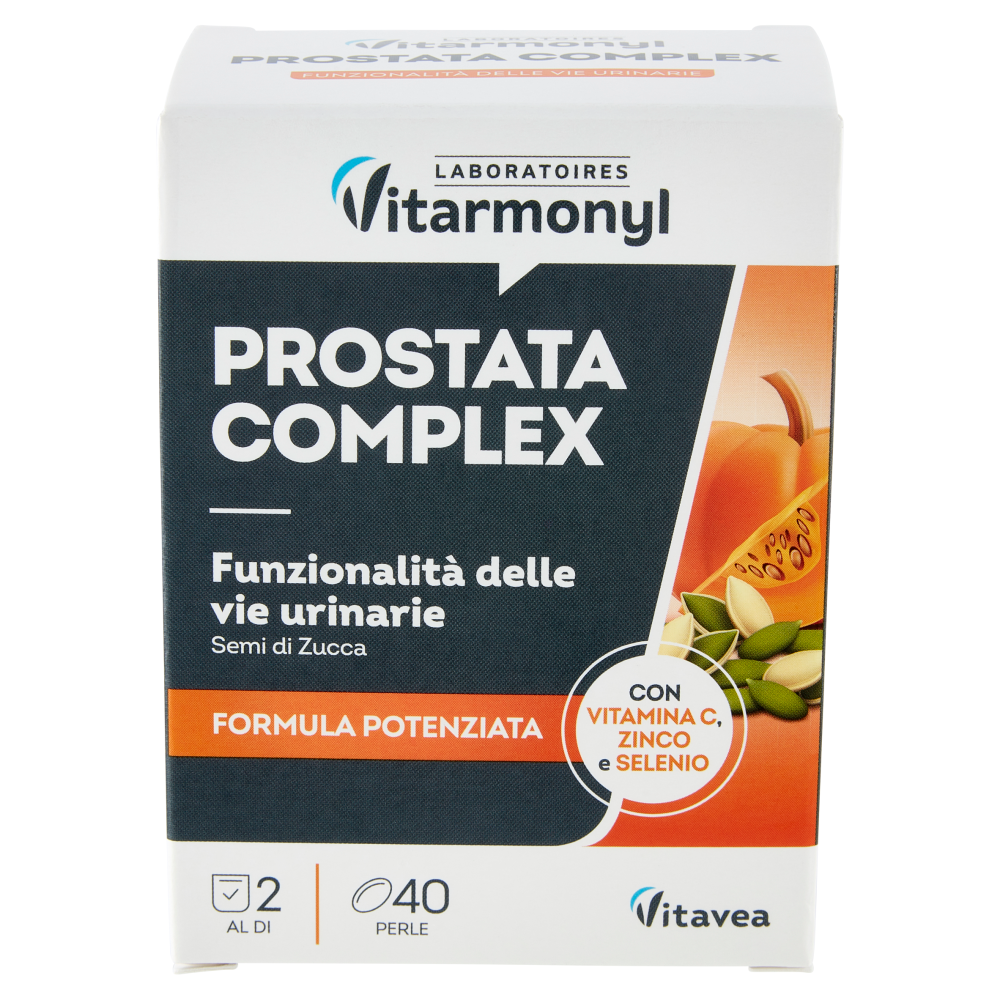 Laboratoires Vitarmonyl Prostata Complex Funzionalità delle vie urinarie 40 Perle 35,2 g