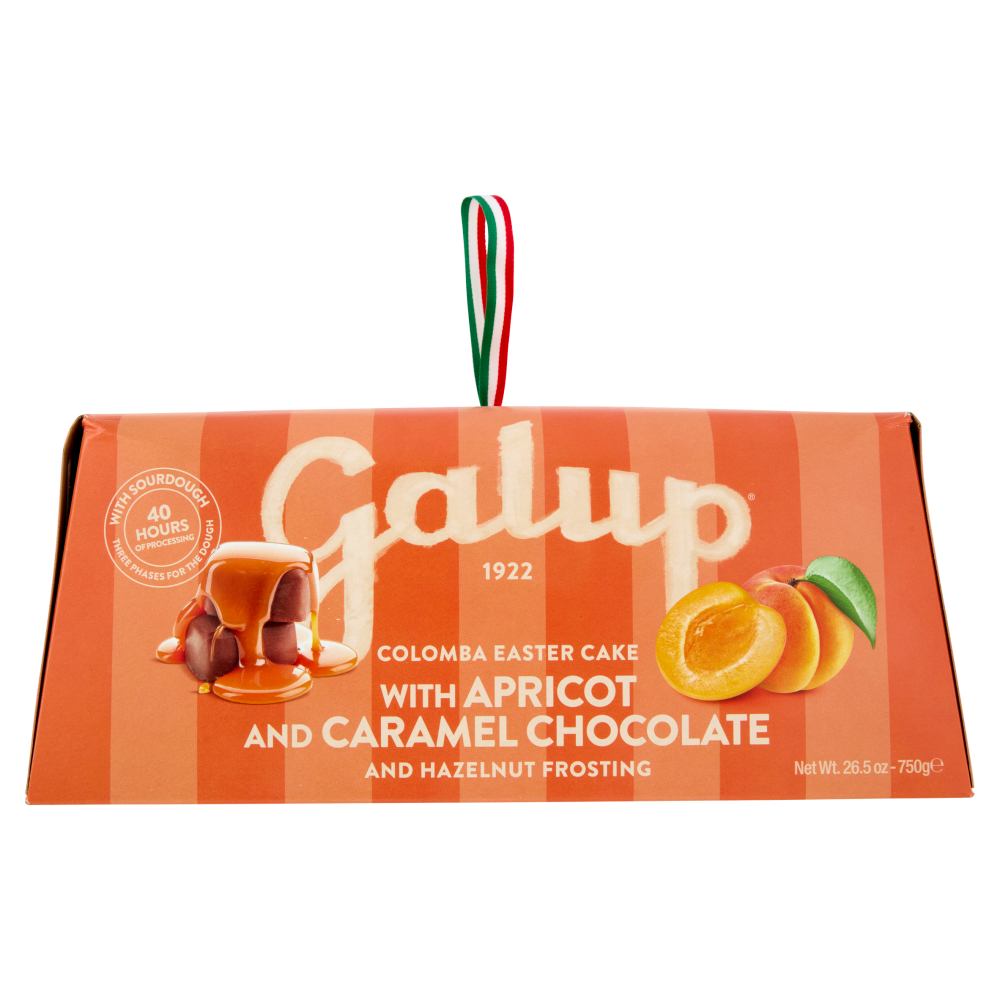 Galup la Colomba Albicocca e Cioccolato al Caramello con Glassa alle Nocciole 750 g