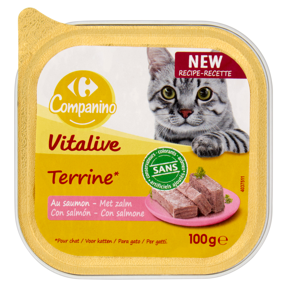 Carrefour Companino Vitalive Terrine* con salmone 100 g