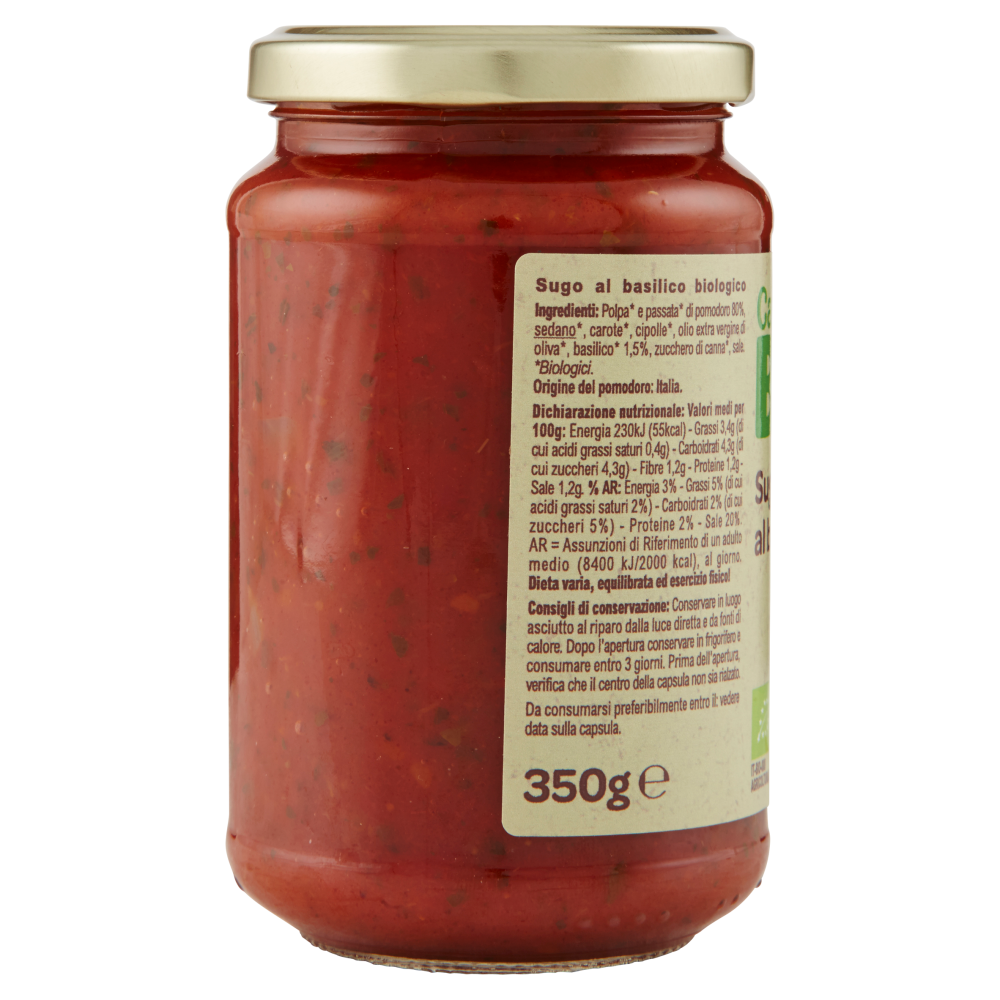 Carrefour Bio Sugo al basilico 350 g