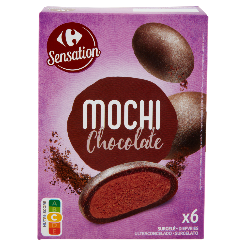 Carrefour Sensation Mochi Chocolate Surgelato 6 Pezzi 210 g
