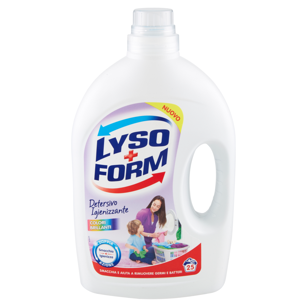 Lysoform Detersivo Igienizzante per Bucato 25 Lavaggi Colori Brillanti