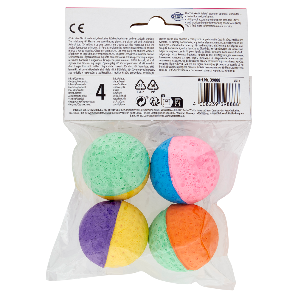 Vitakraft Playtime Giocattolo per gatti 4 pz